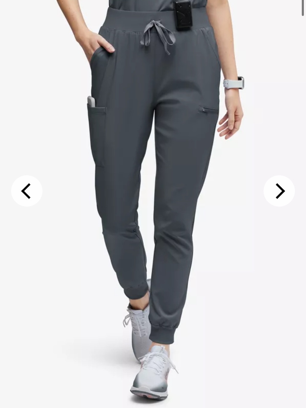 Easy Stretch Gray Scrub Joggers